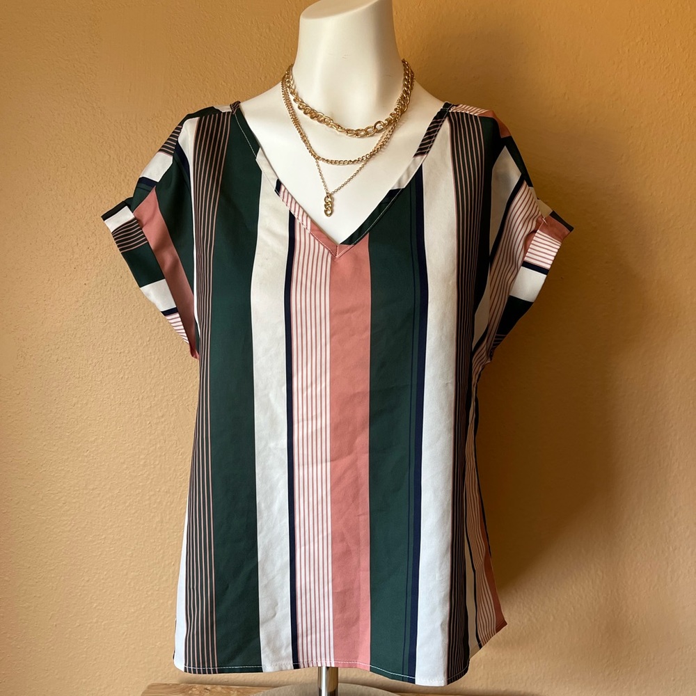 Striped Professional Blouse